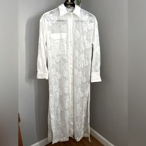 Zara White Sheer Dress NWT ~ Size XS